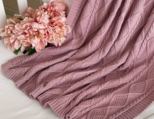 Blanket, Dusty Rose